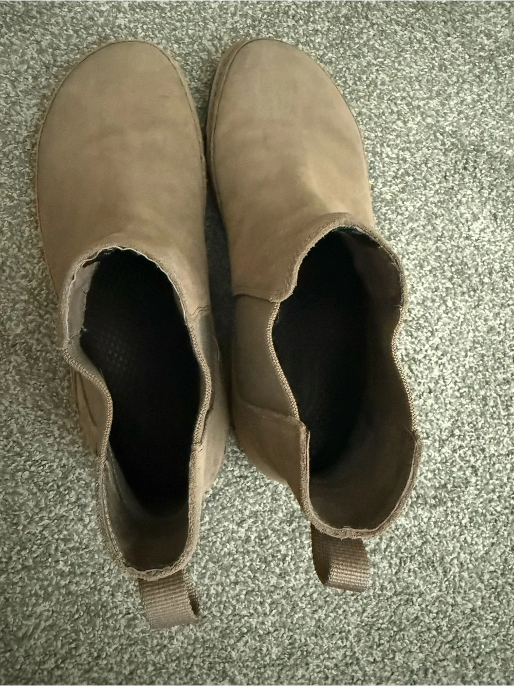 Women’s Suede  Boots - Taupe Brown